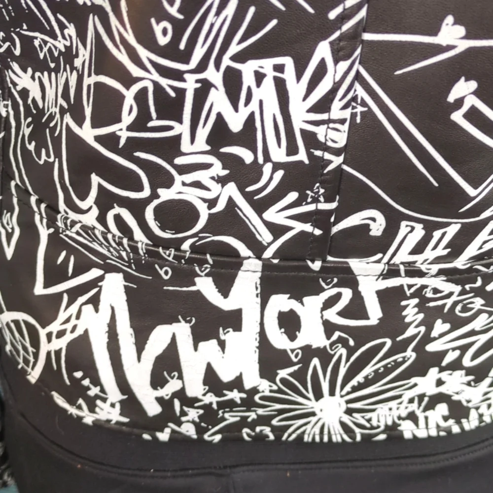 MK Graffiti Moto Jacket 100% Lamb Leather
